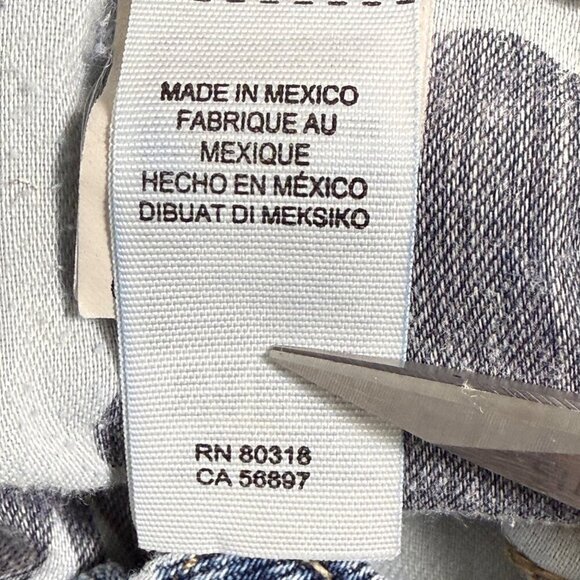 Lucky Brand Bridgette Cropped Flare Jeans Womens Sz 10/30 Medium Wash Raw Hem - Picture 12 of 14